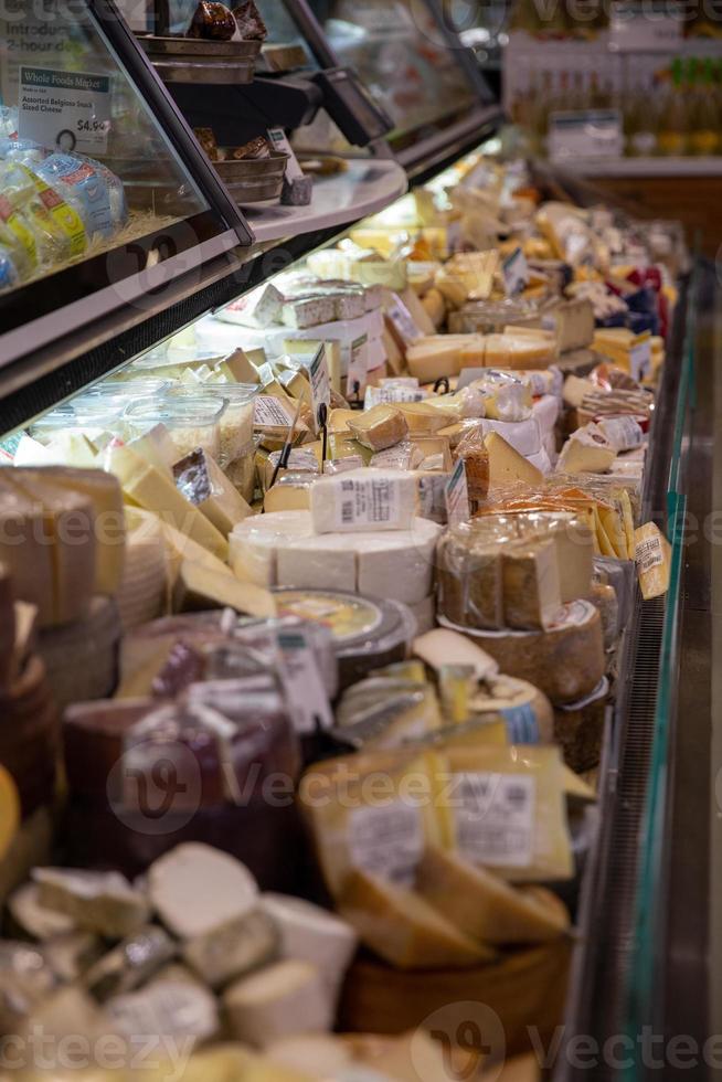 Cheese bar in a market photo