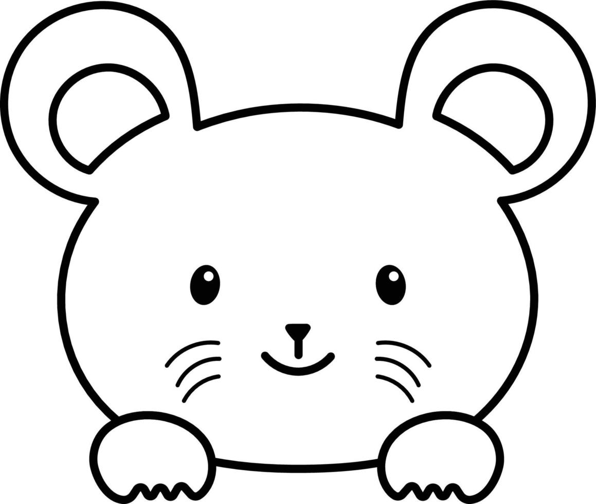 Rat drawing vector