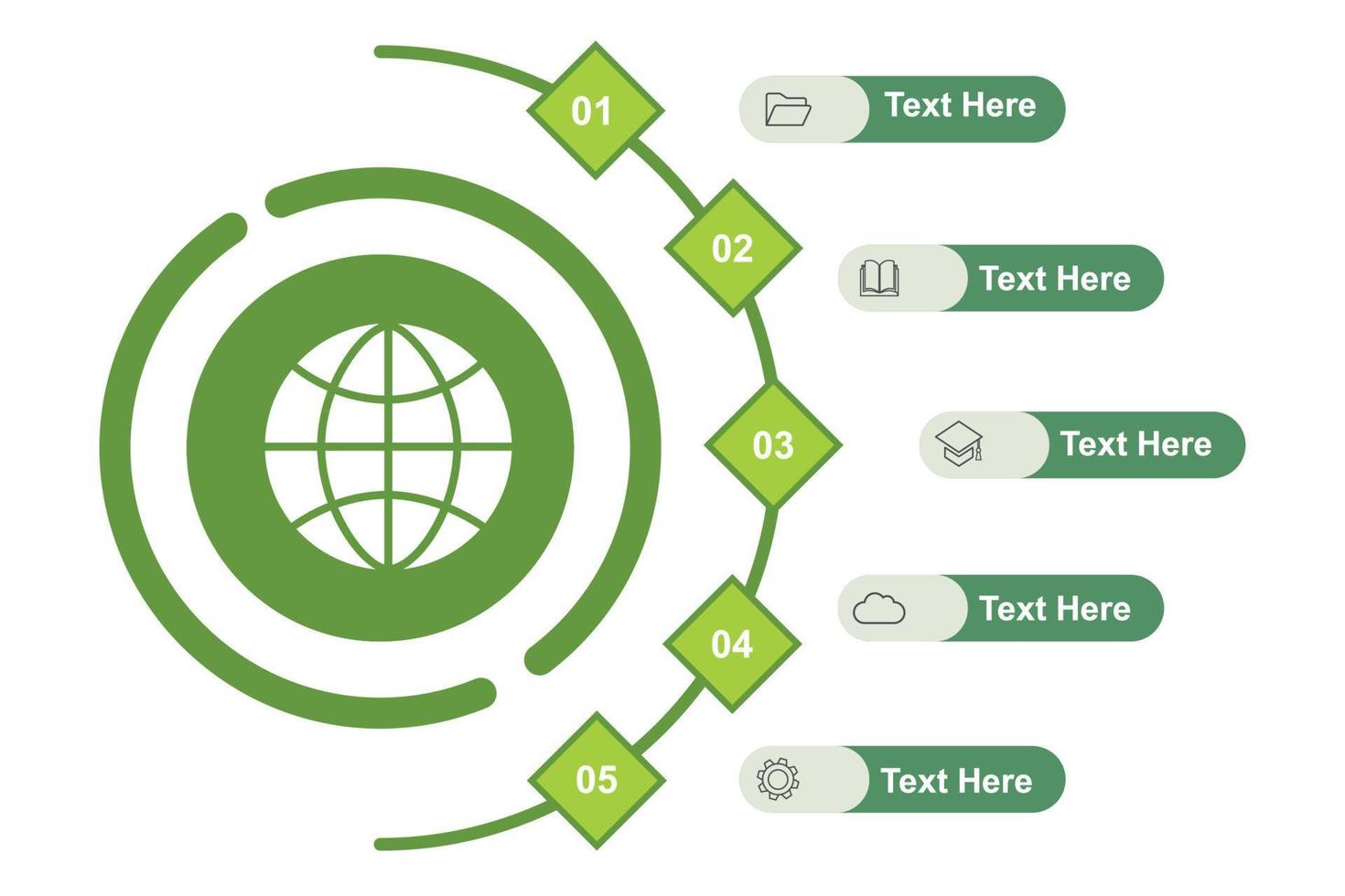 Circle infographic template for presentations, advertising, layouts, annual reports. vector