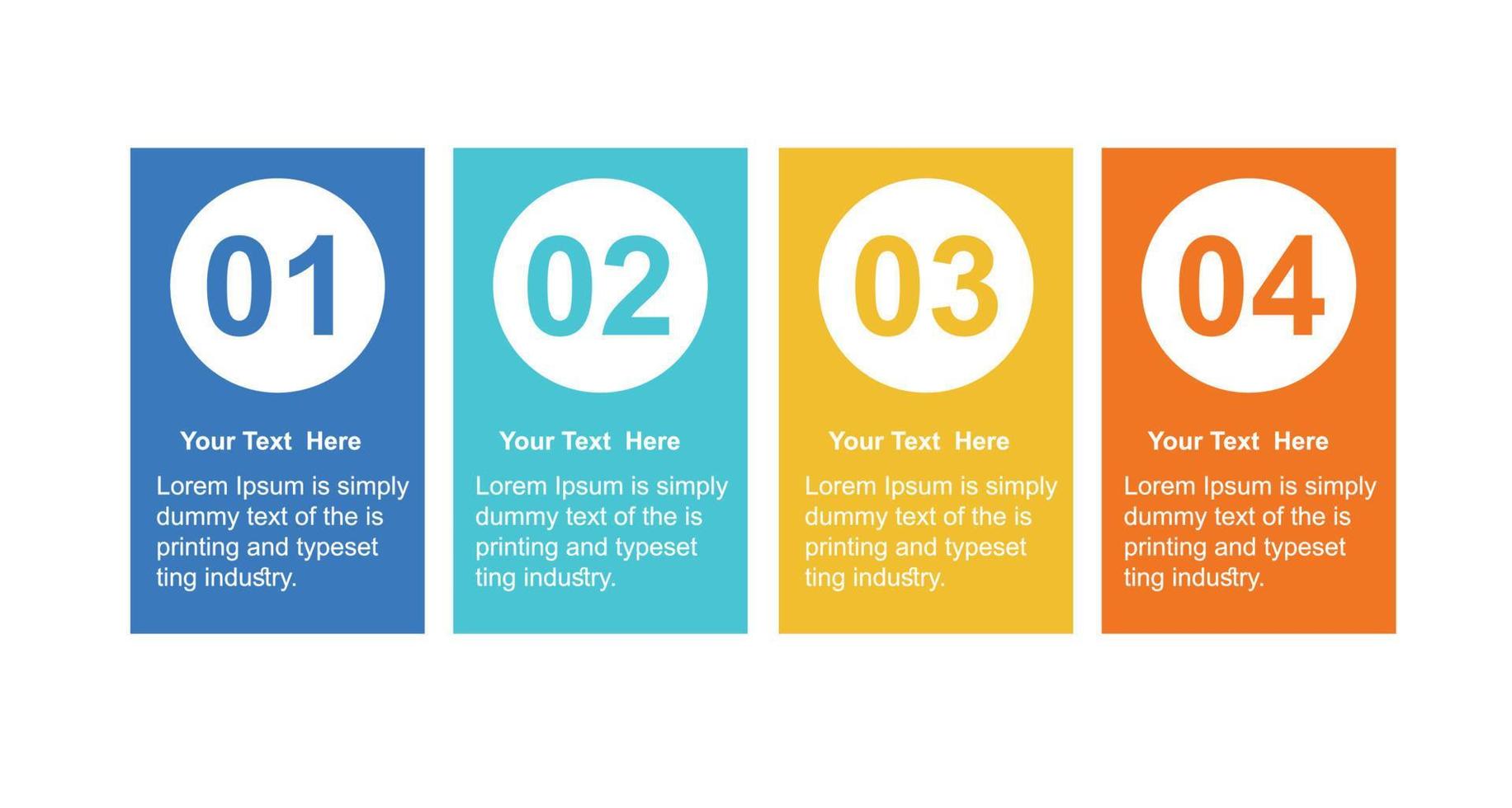 business infographics design template with icons and 4 options or steps. can be used for process diagram, flow chart. vector