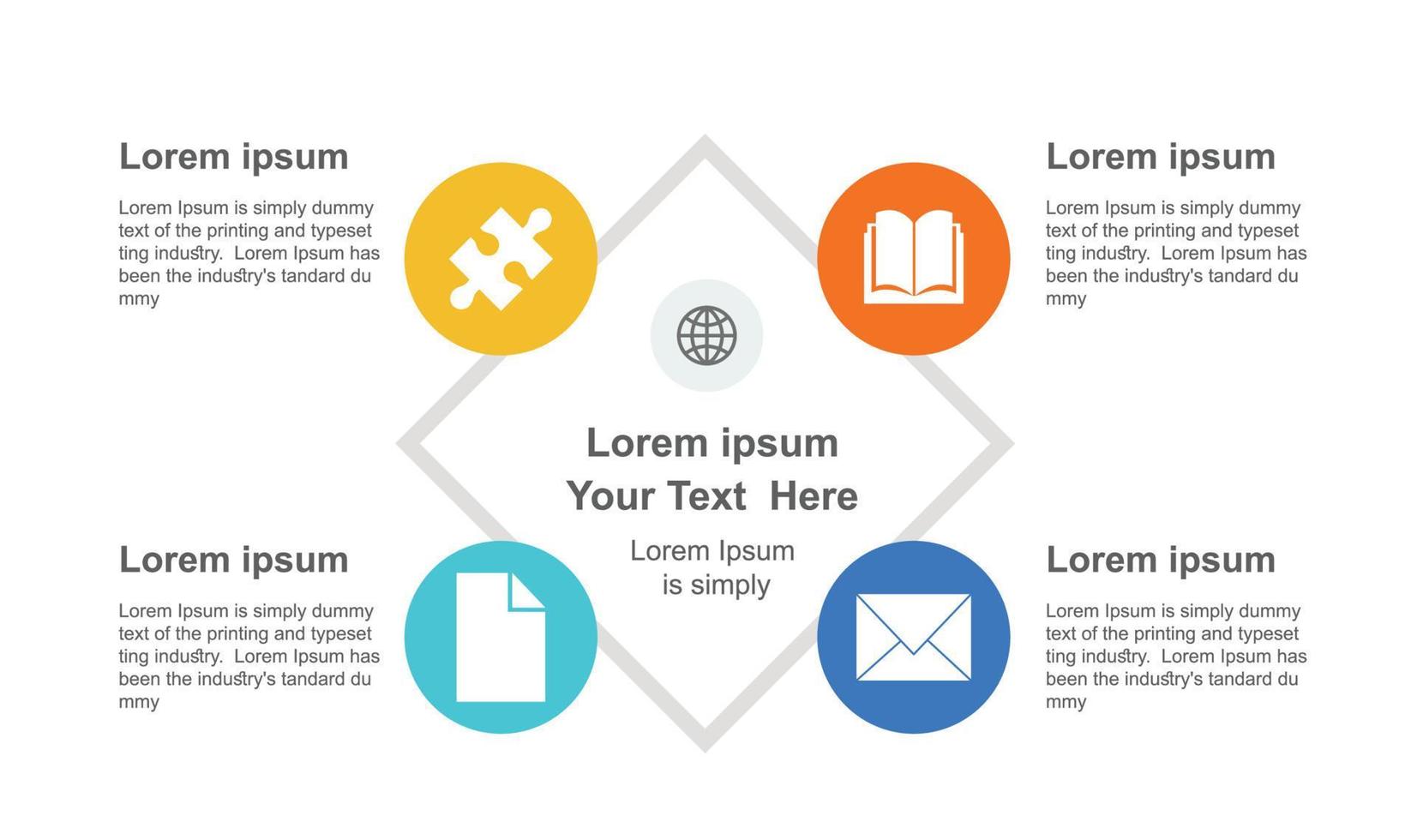 Business infographic design template. Element of chart, graph, diagram for presentations. vector