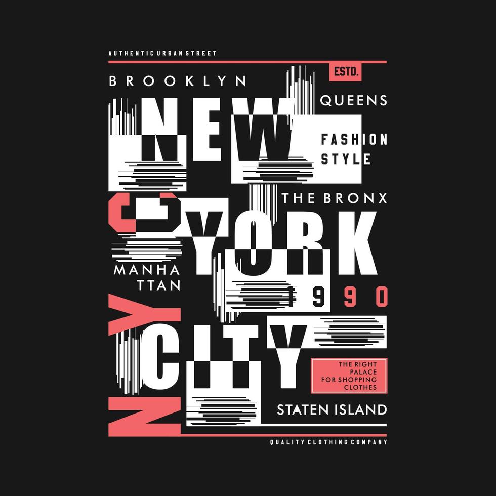 nuevo York ciudad resumen gráfico vector impresión