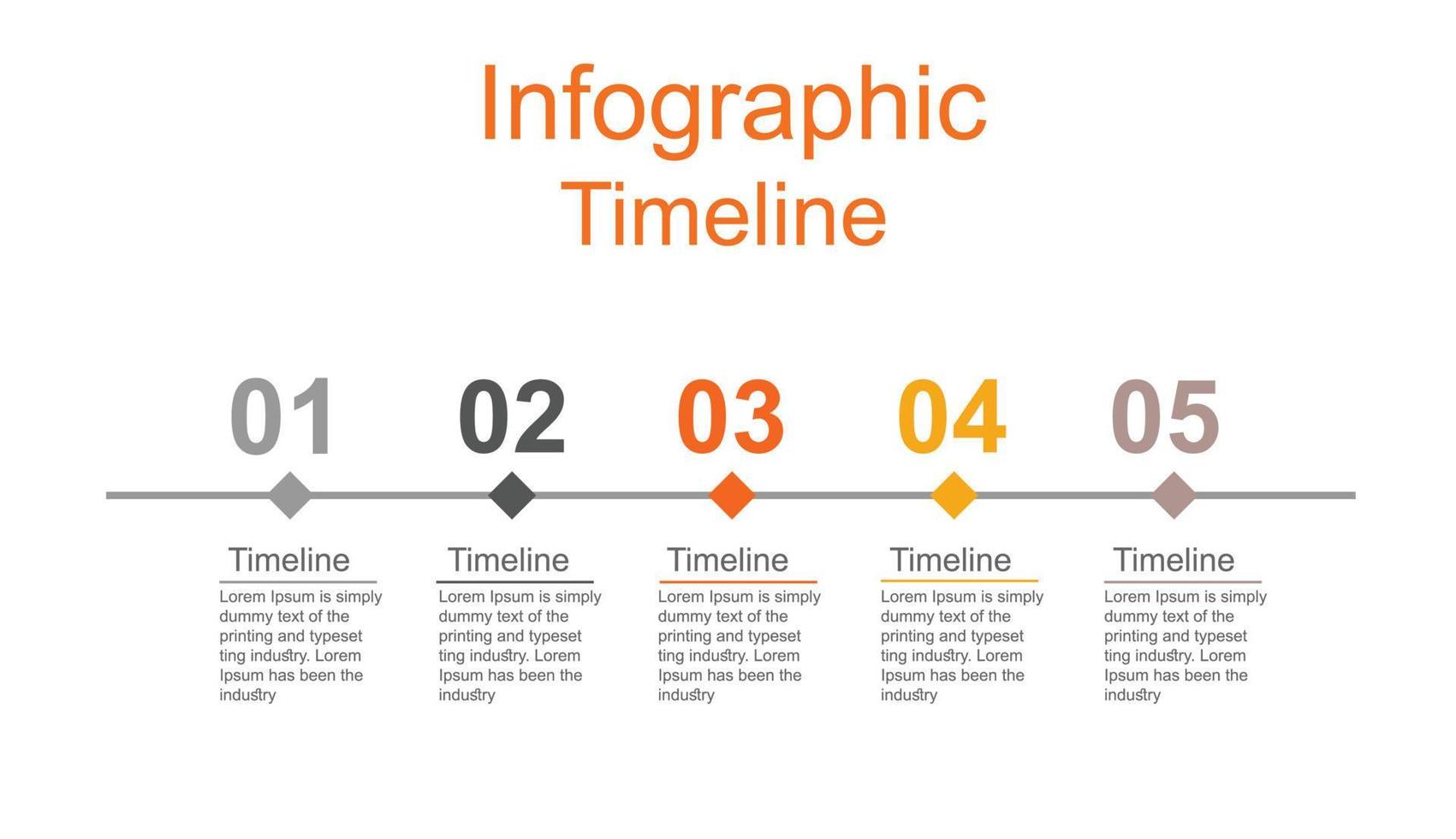 business infographics design template with 5 options or steps. vector