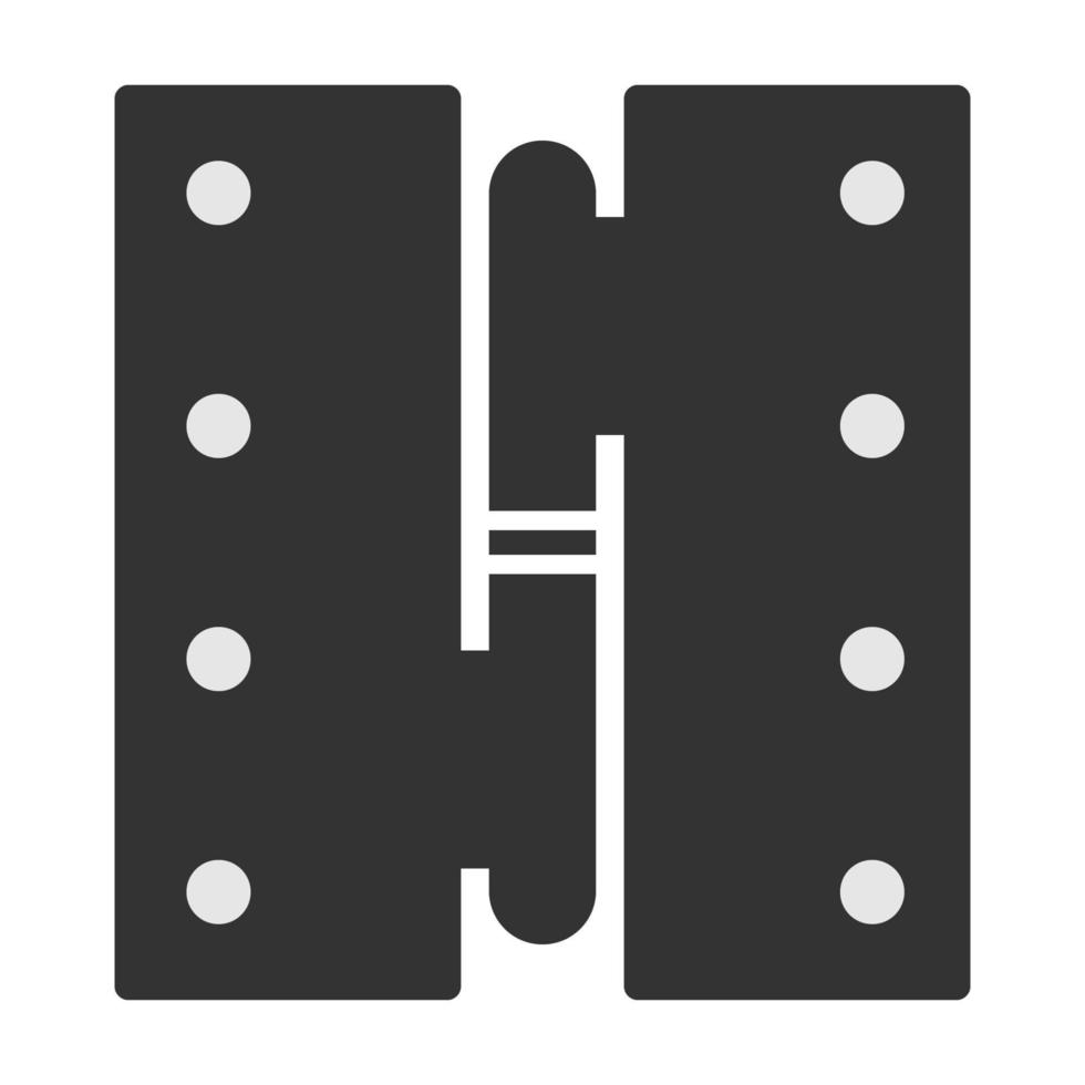 a set of door hinge icons vector