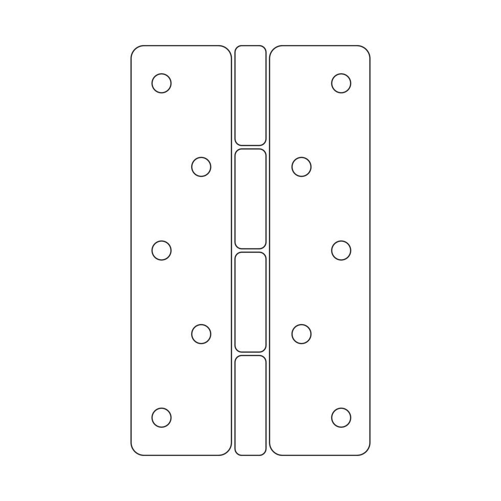 un conjunto de puerta bisagra íconos vector