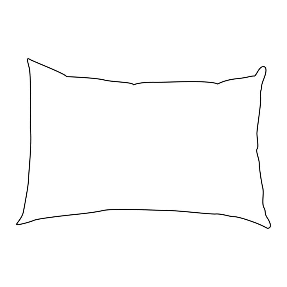 almohada icono vector