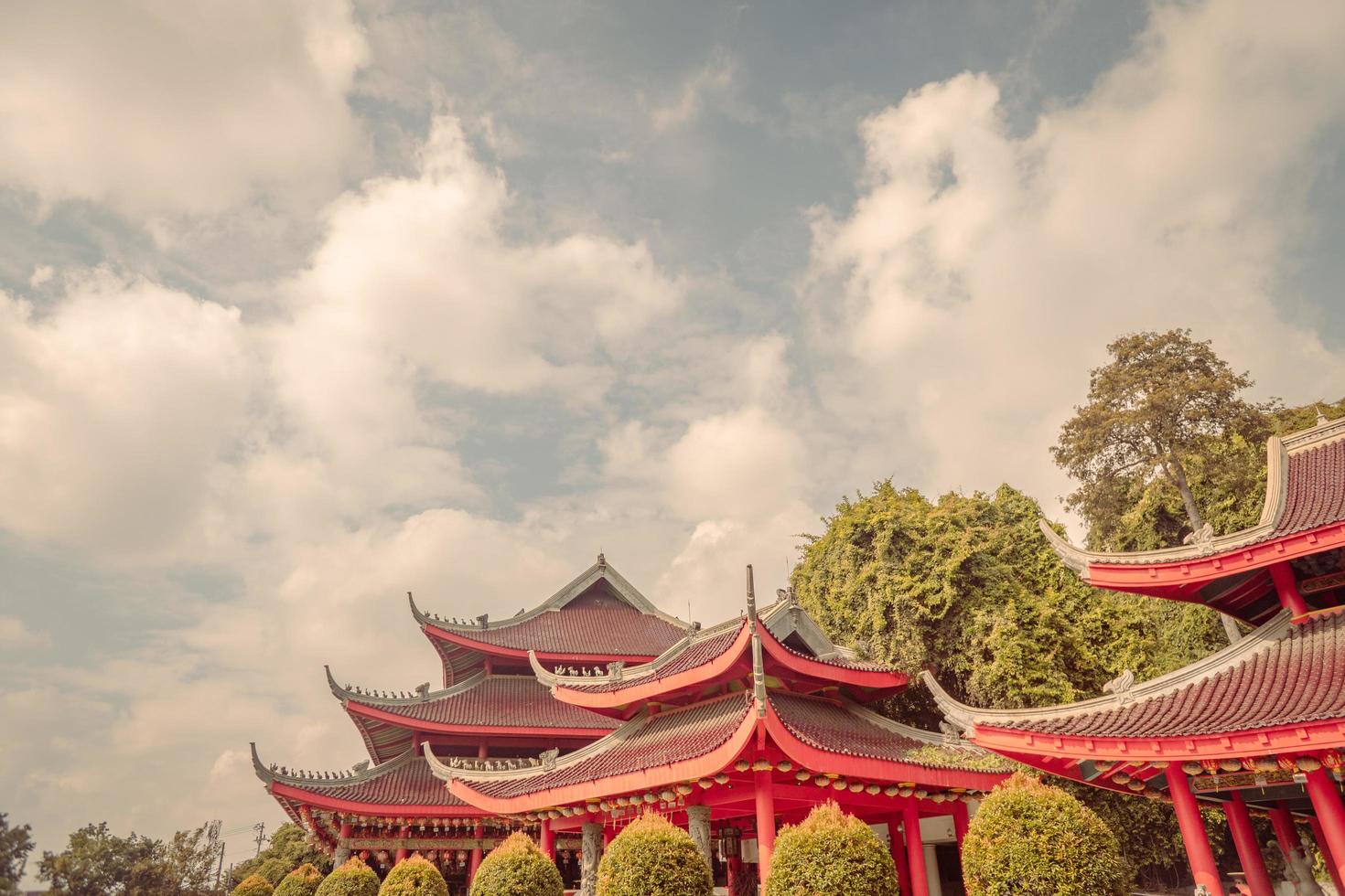 Rooftile of traditional Chinese temples when day time of Chinese new year.  The photo is suitable to use for Chinese new year, lunar new year background and content media.