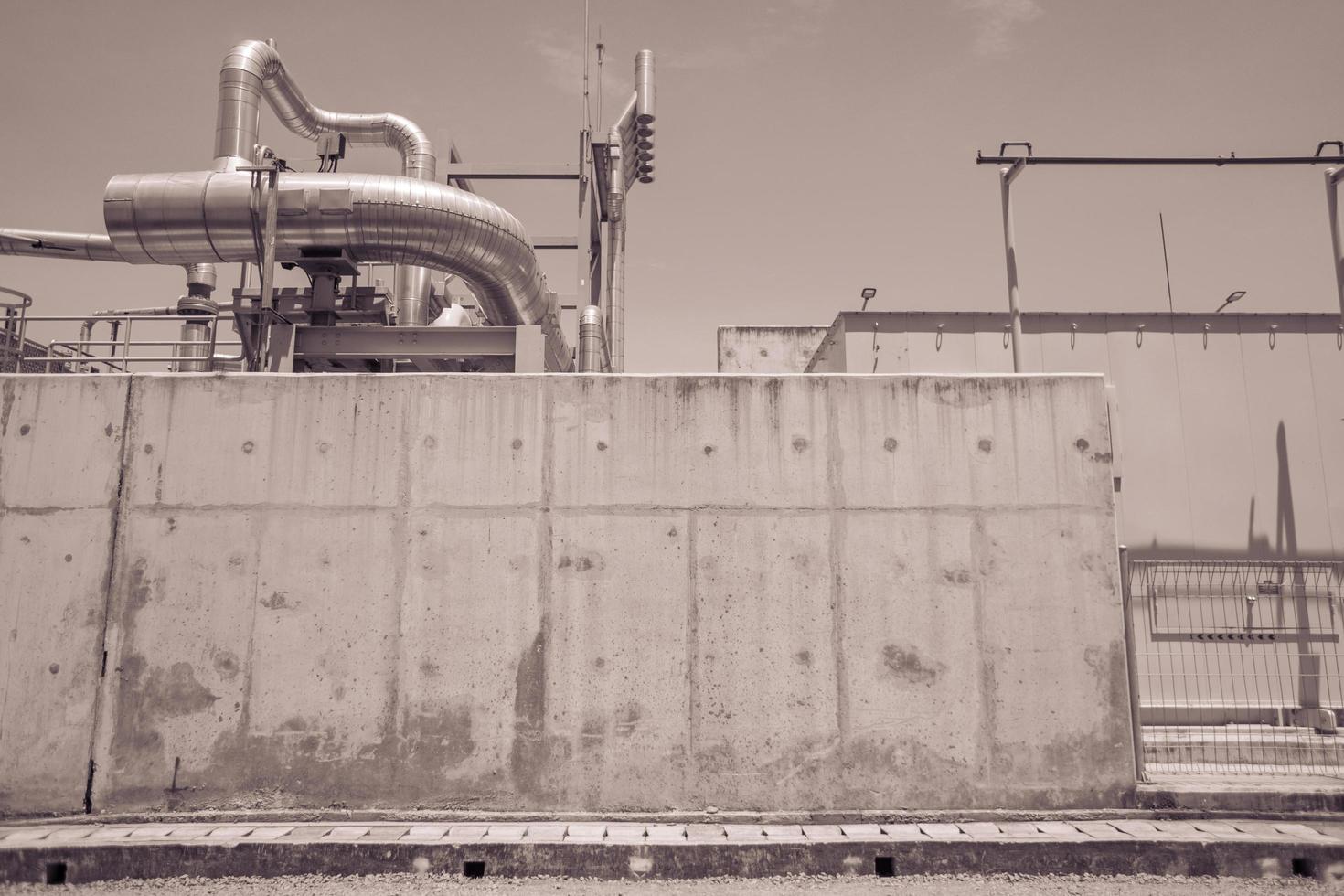 combine cycle project power plant when day time with sky and cloudy vibes.  The photo is suitable to use for industry background photography, power plant poster and electricity content media.