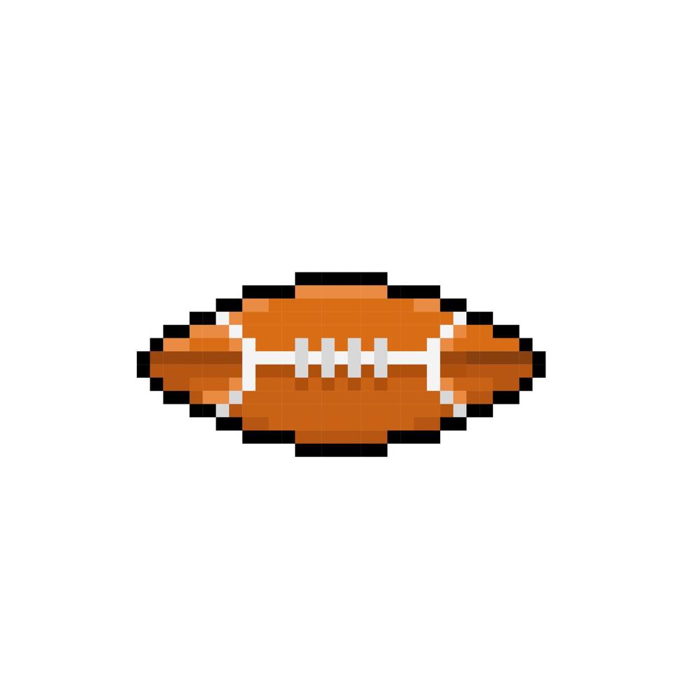 football in pixel art style vector