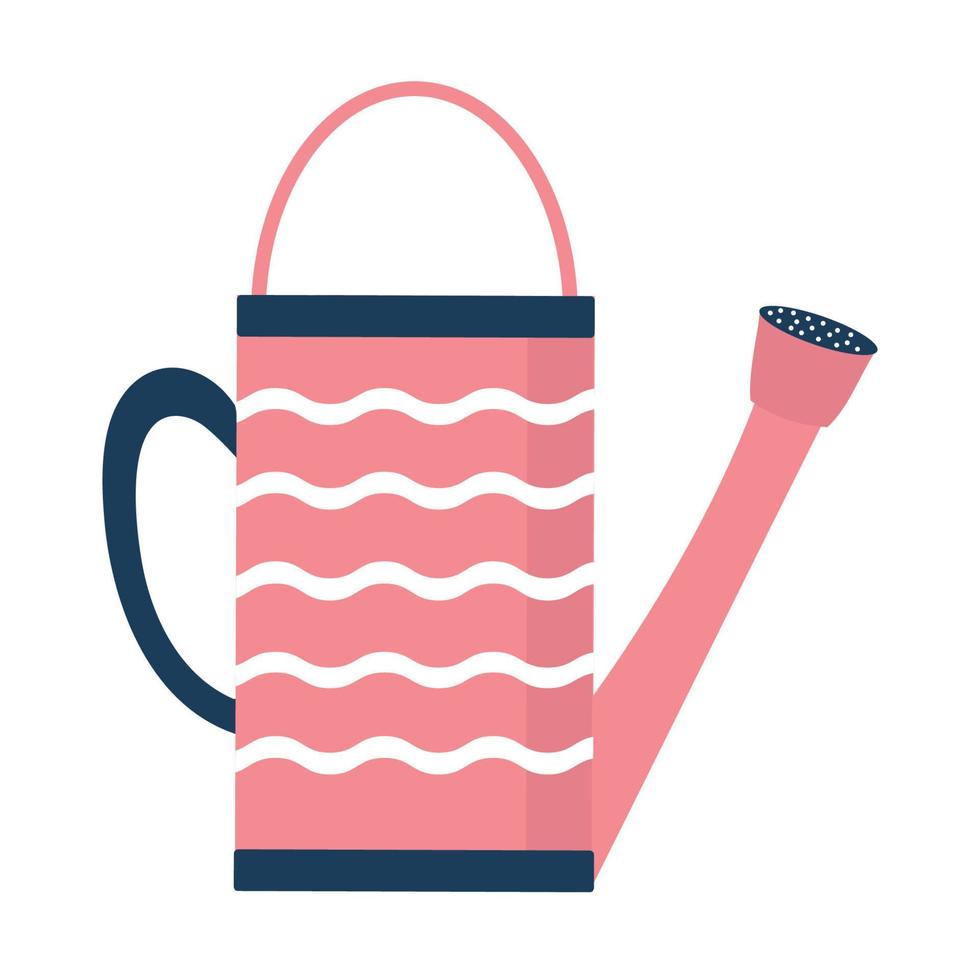 pink watering can vector