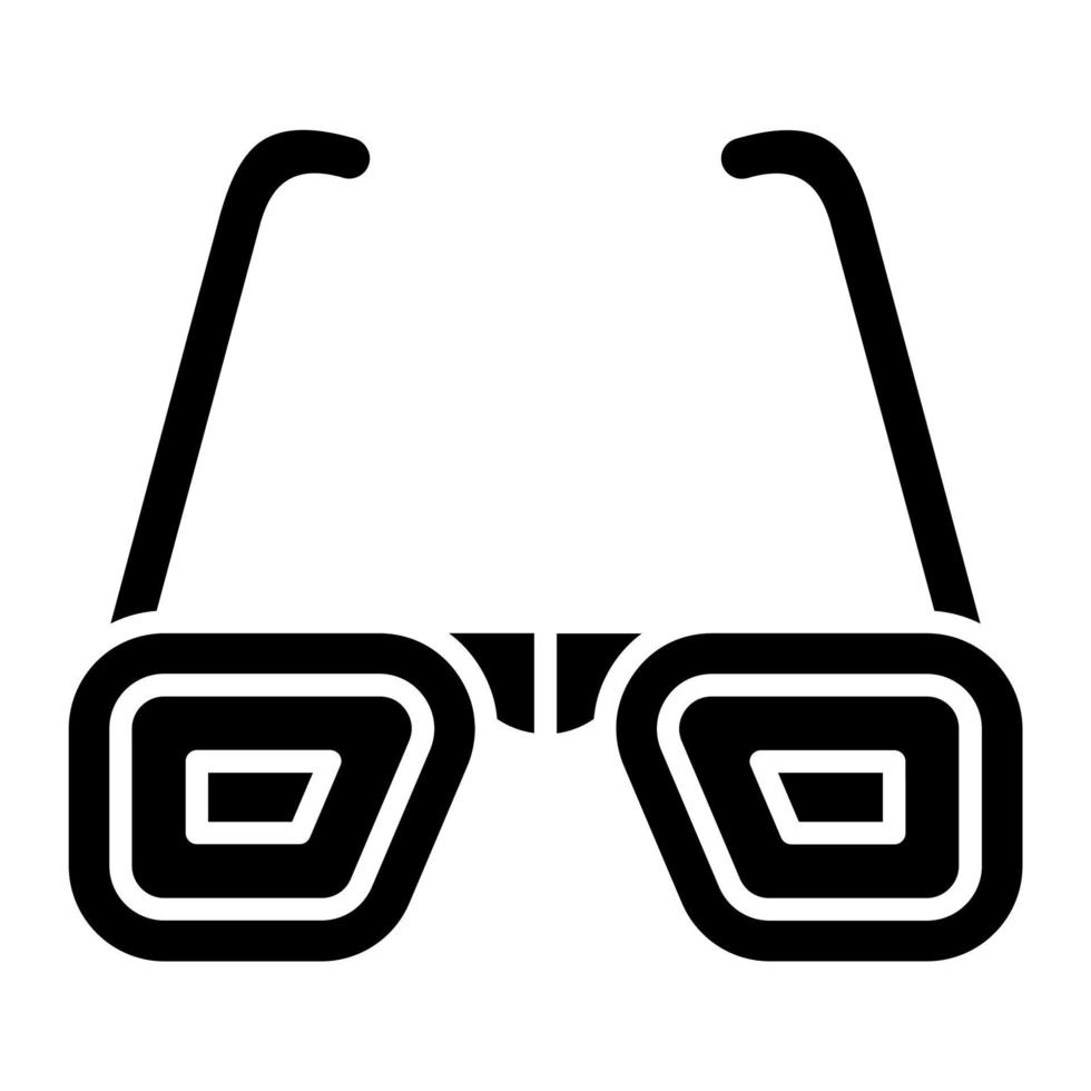 icono de vector de gafas 3d