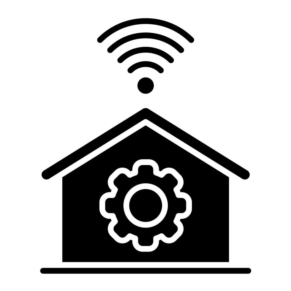 icono de vector de automatización del hogar