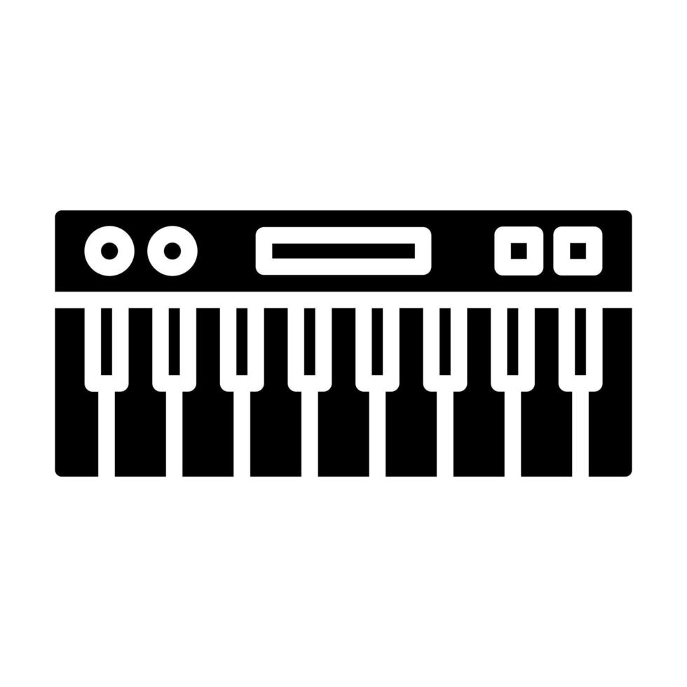 icono de vector de piano