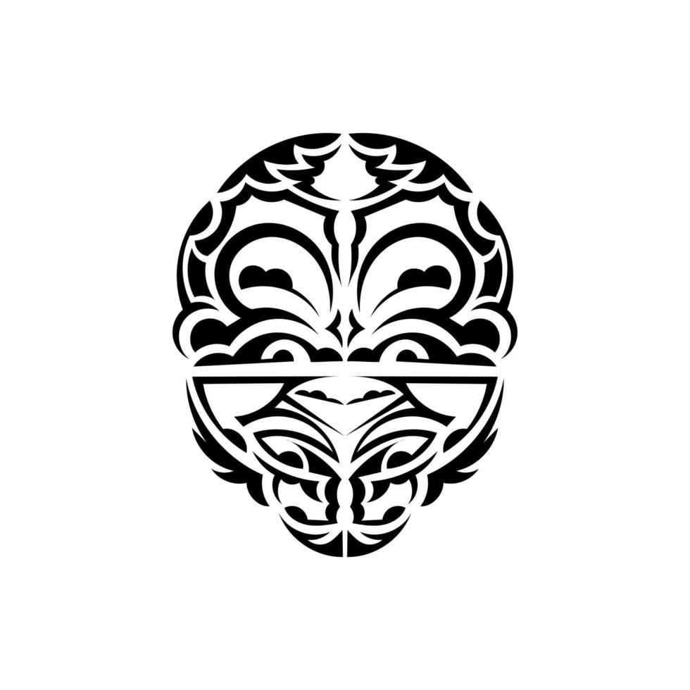 vikingo caras en ornamental estilo. maorí tribal patrones. adecuado para tatuajes aislado. vector ilustración.