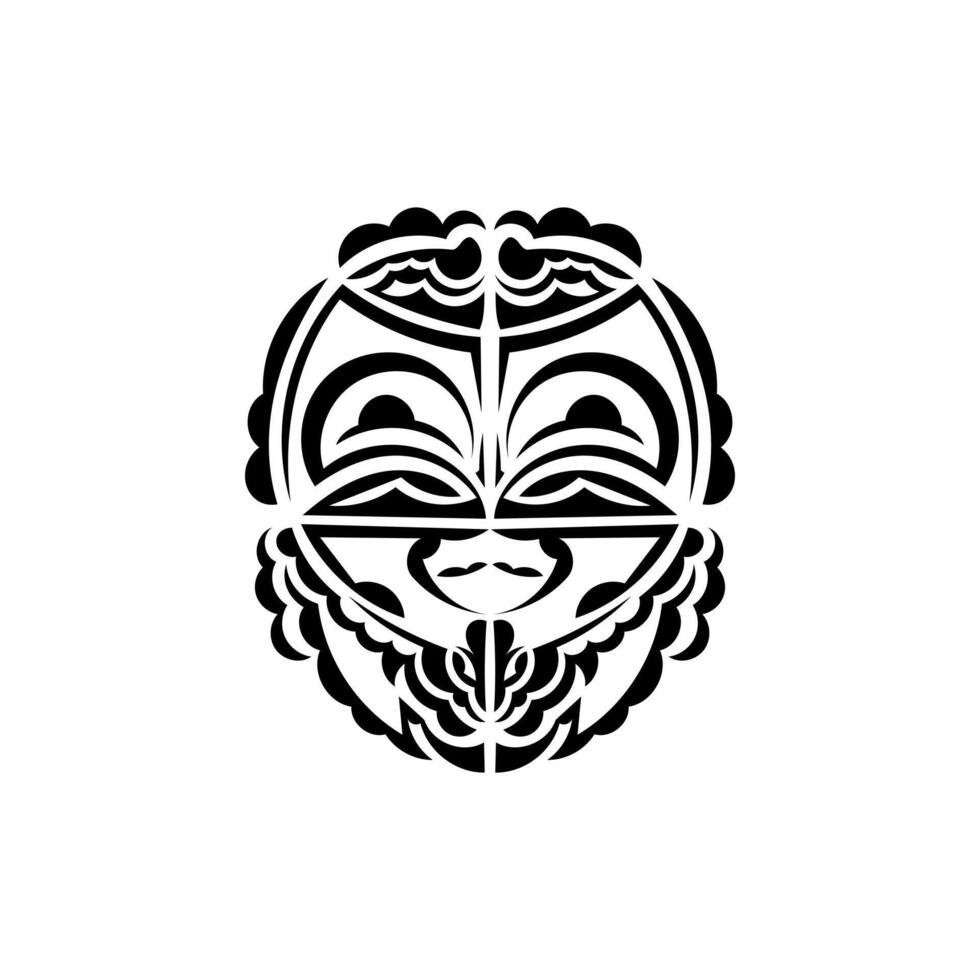 vikingo caras en ornamental estilo. maorí tribal patrones. adecuado para huellas dactilares. aislado. vector ilustración.