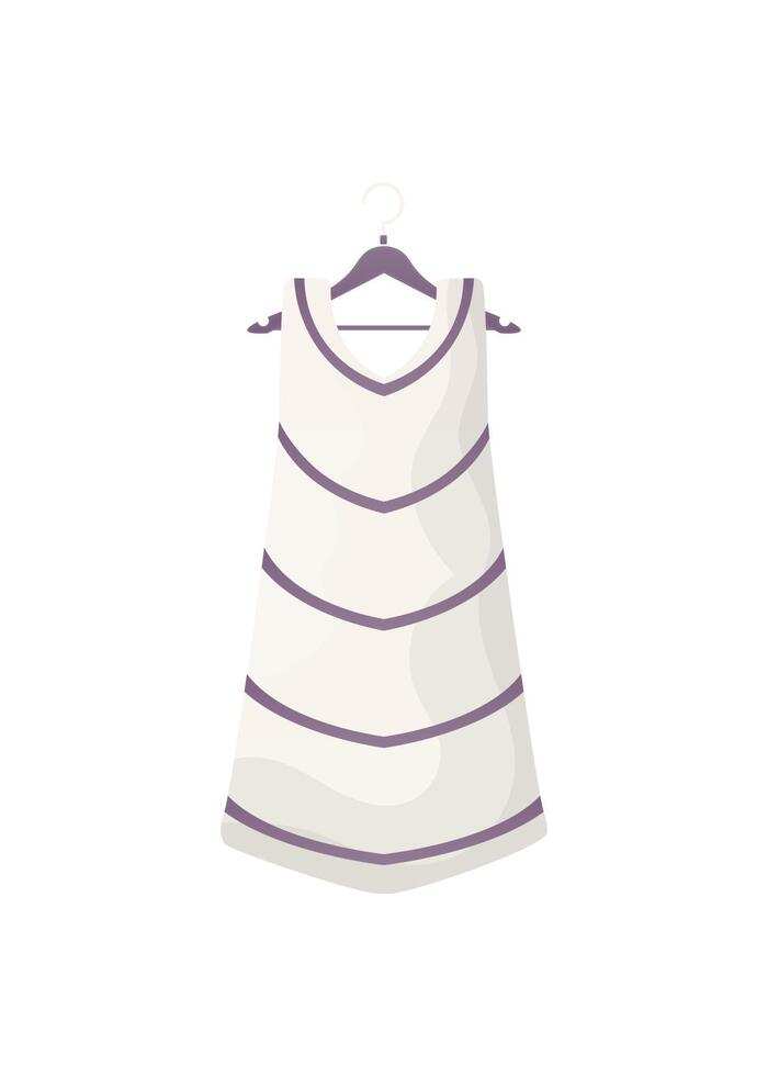 Women's dress is isolated on a white background. Cartoon style. . vector