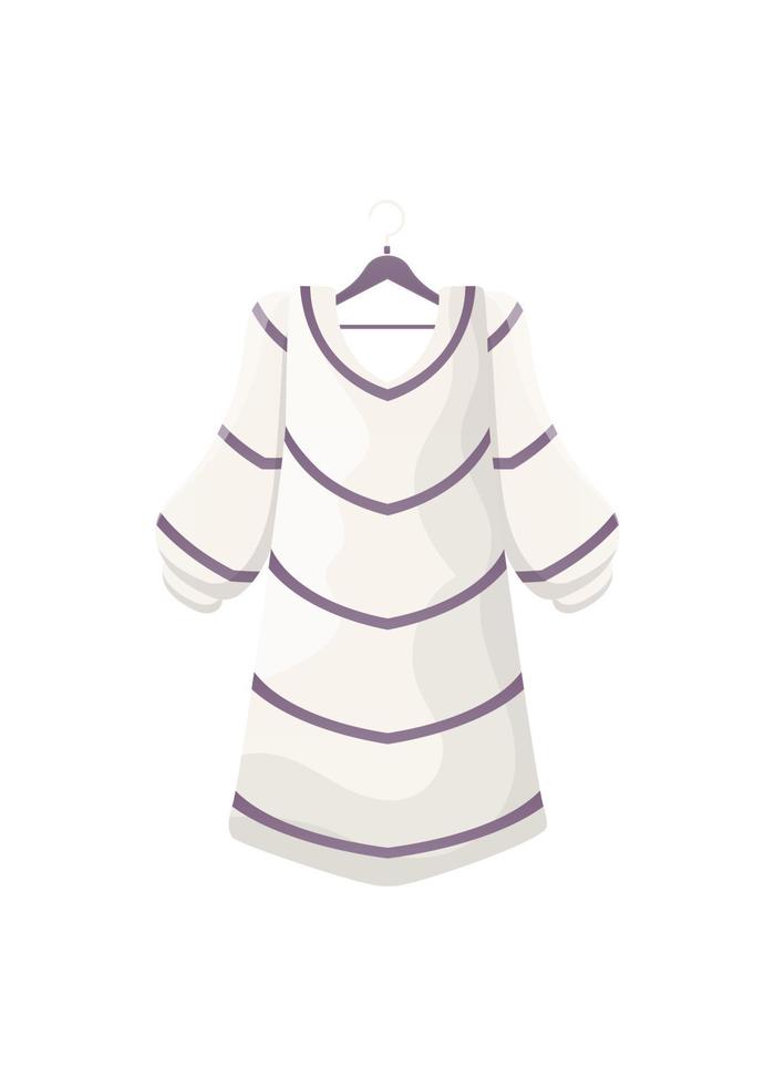 Women's dress is isolated on a white background. Cartoon style. Vector. vector