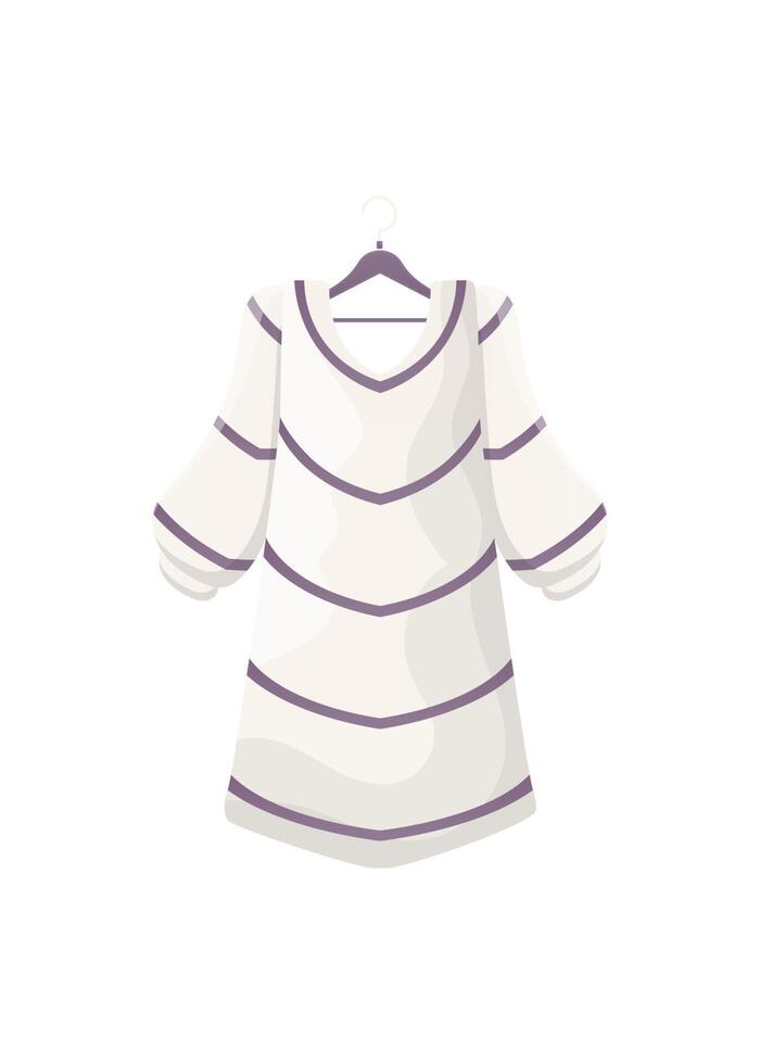 Women's dress is isolated on a white background. Cartoon style. . vector