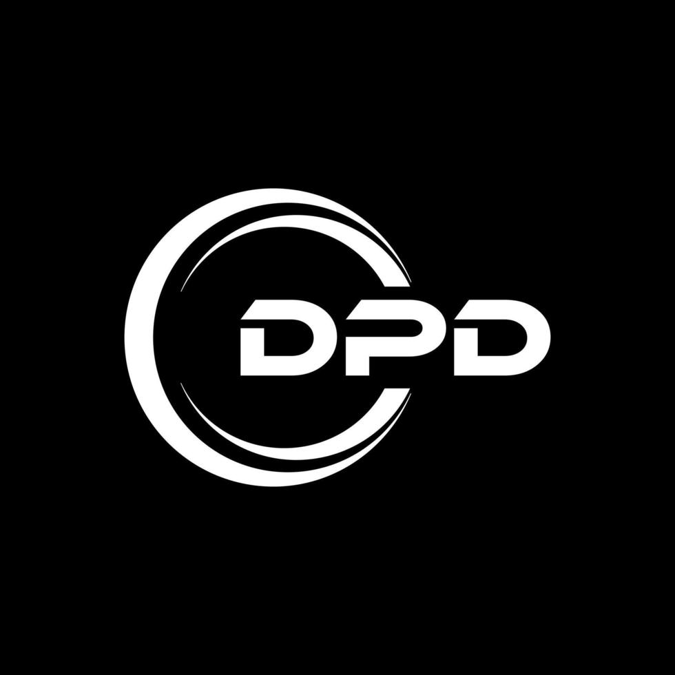 DPD letter logo design in illustration. Vector logo, calligraphy designs for logo, Poster, Invitation, etc.