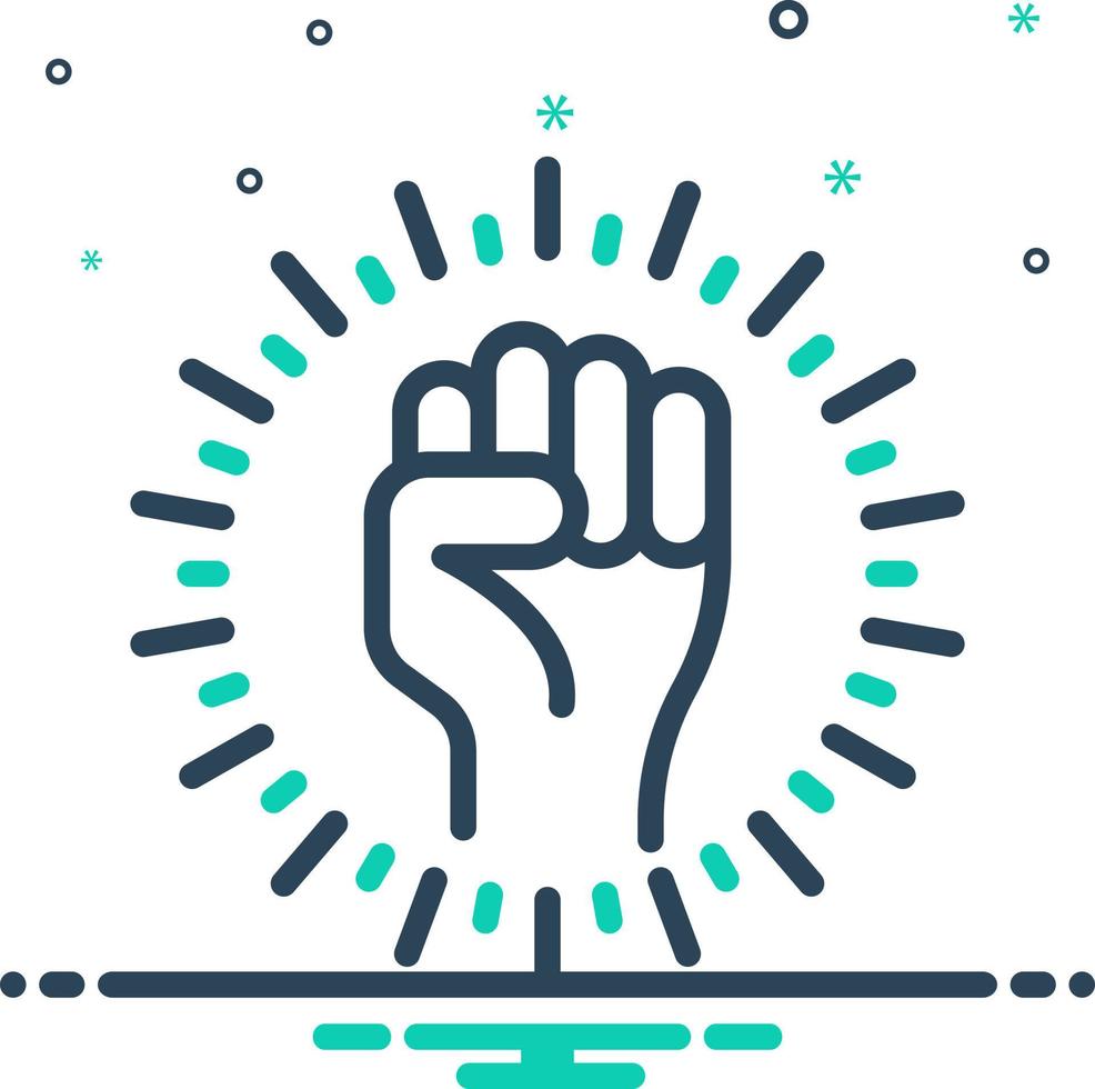 mix icon for determination vector
