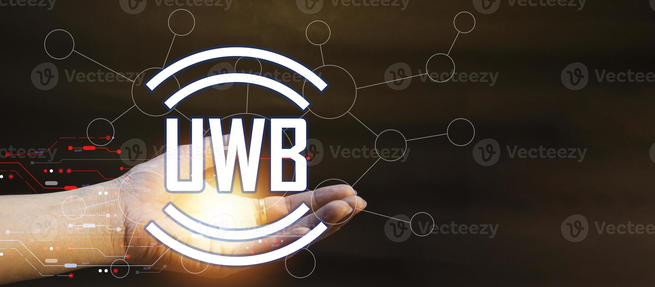 Ultra-wideband UWB is a short-range radio communication technology on bandwidths of 500MHz or greater and at very high frequencies. Overall, it works similarly to Bluetooth and Wi-Fi. photo