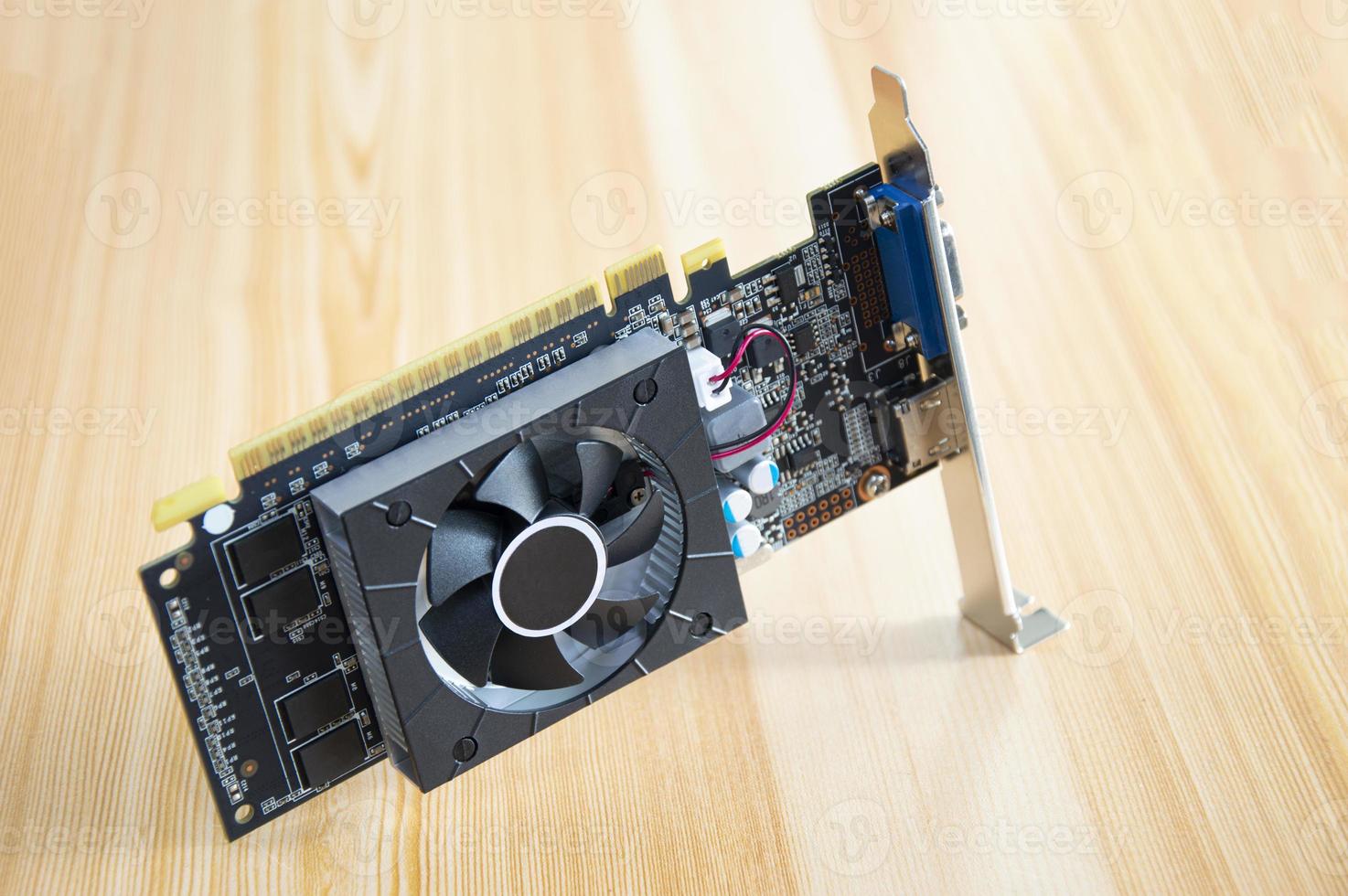 side view of computer graphics card photo