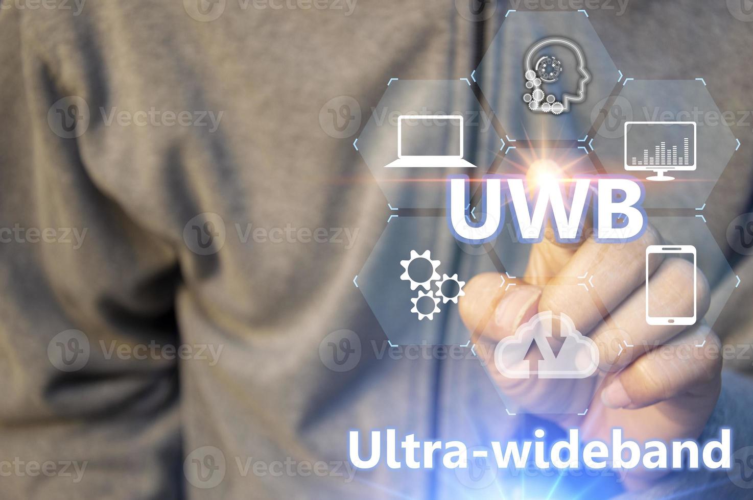 Ultra-wideband UWB is a short-range radio communication technology on bandwidths of 500MHz or greater and at very high frequencies. Overall, it works similarly to Bluetooth and Wi-Fi. photo