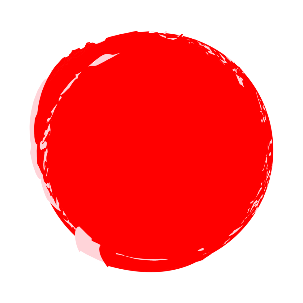 Red Brush Circle Png