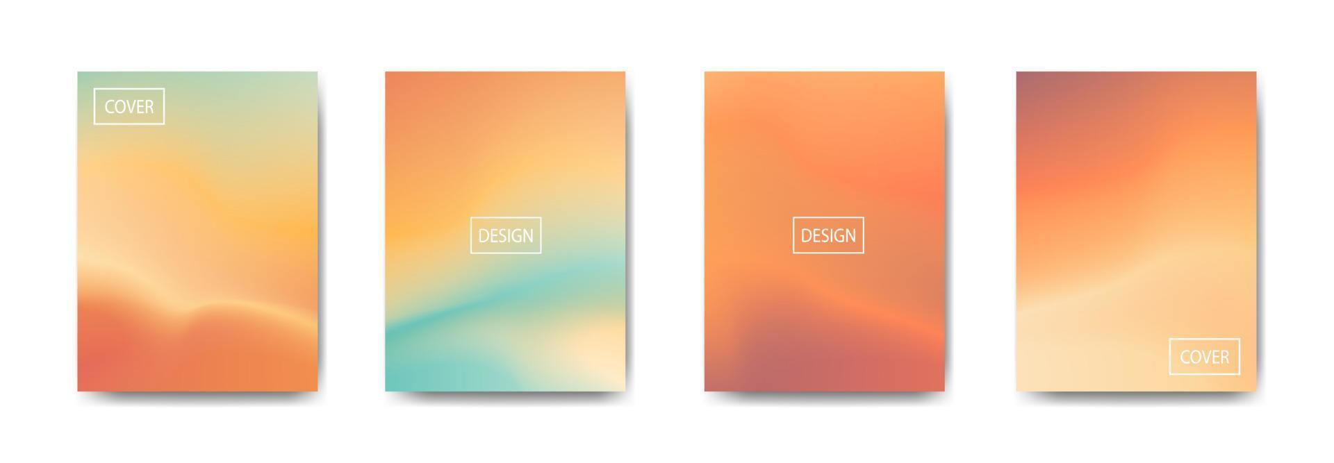 set of abstract background with beautiful gradation color, colorful background for poster flyer banner backdrop.vertical banner.cool fluid background vector illustration