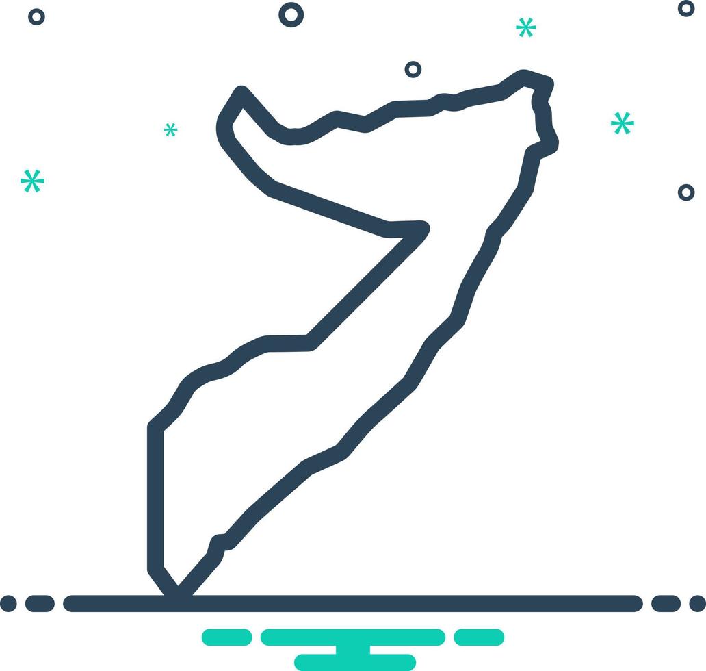mix icon for somalia vector