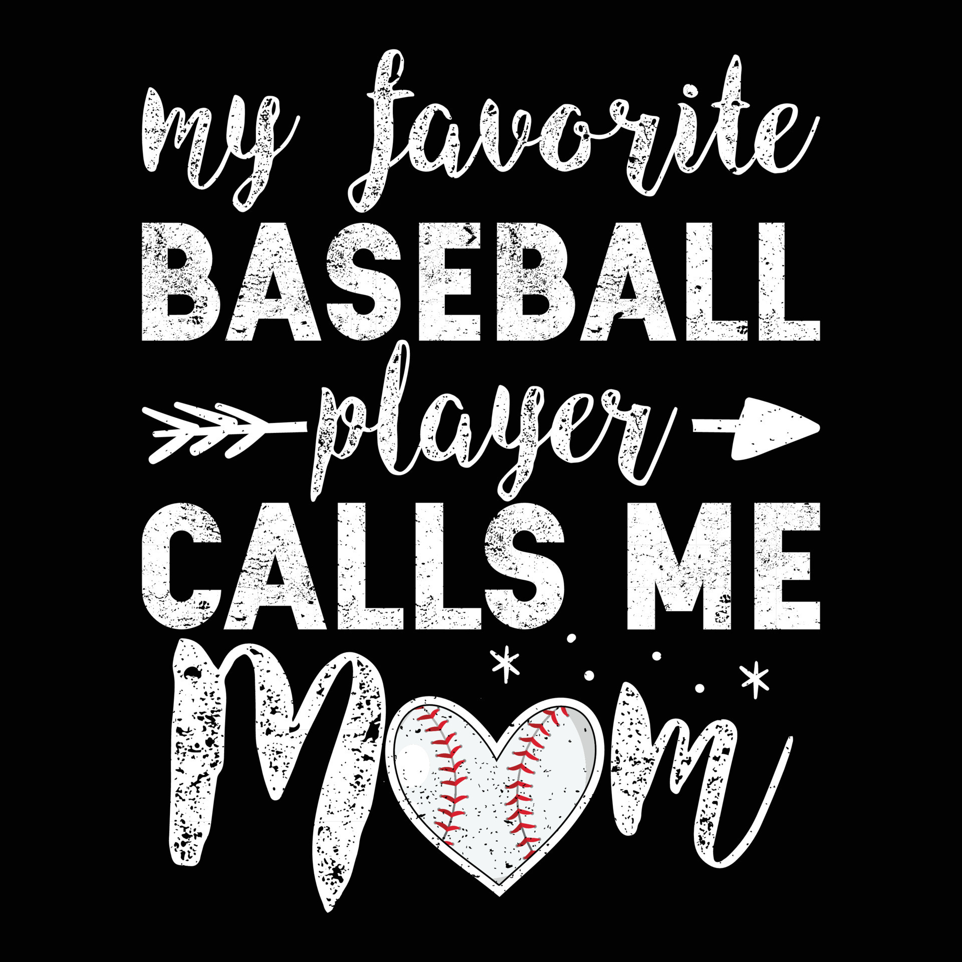 My favorite baseball player calls me mom happy mother's day 21663237 Vector  Art at Vecteezy