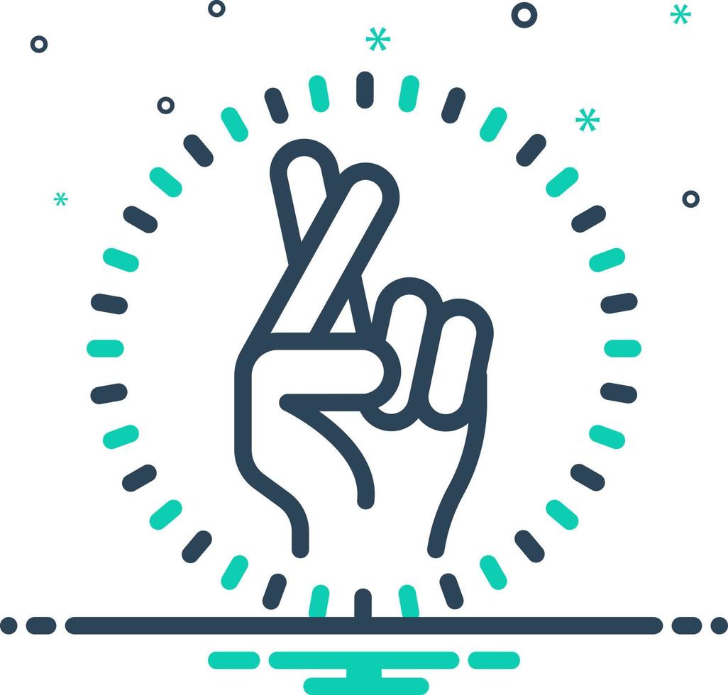 mix icon for lie vector