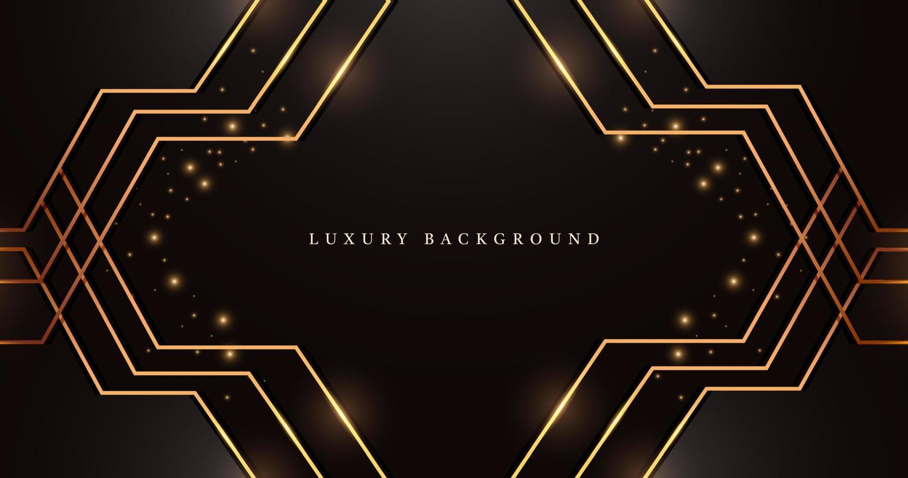 Abstract line golden geometric background vector