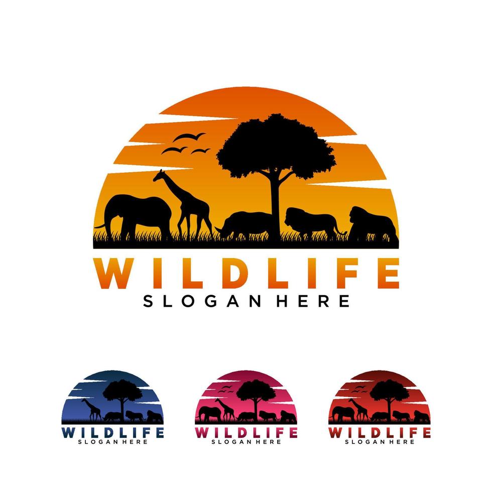 March 3, World Wildlife Day Logo Design Template. Vector Illustration.