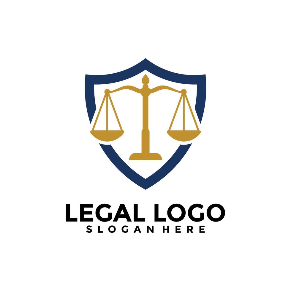 Law Firm Logo Template Design. Legal logo vector concept