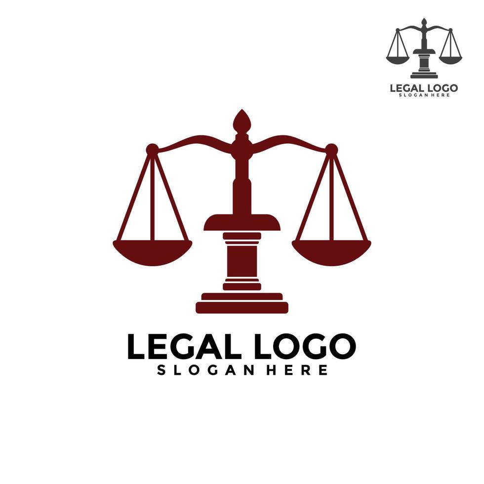 Law Firm Logo Template Design. Legal logo vector concept