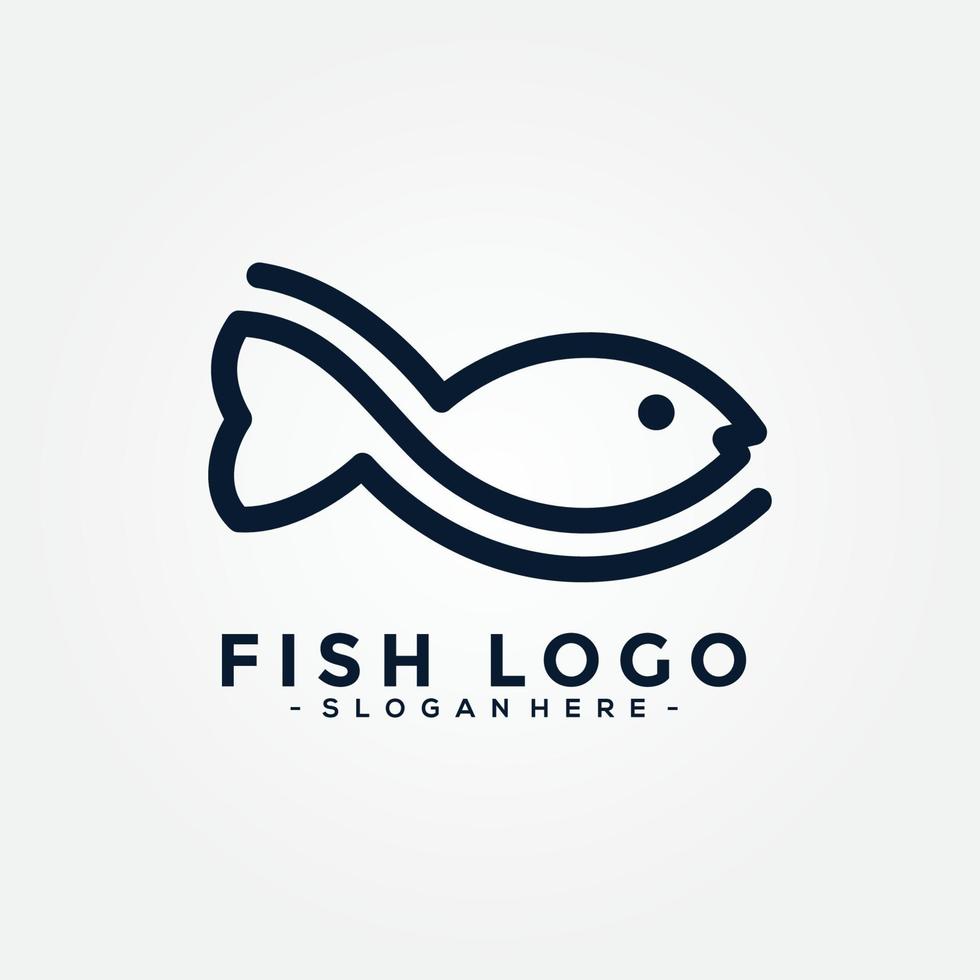 pescado logo concepto modelo diseño. vector ilustración aislado en blanco antecedentes.