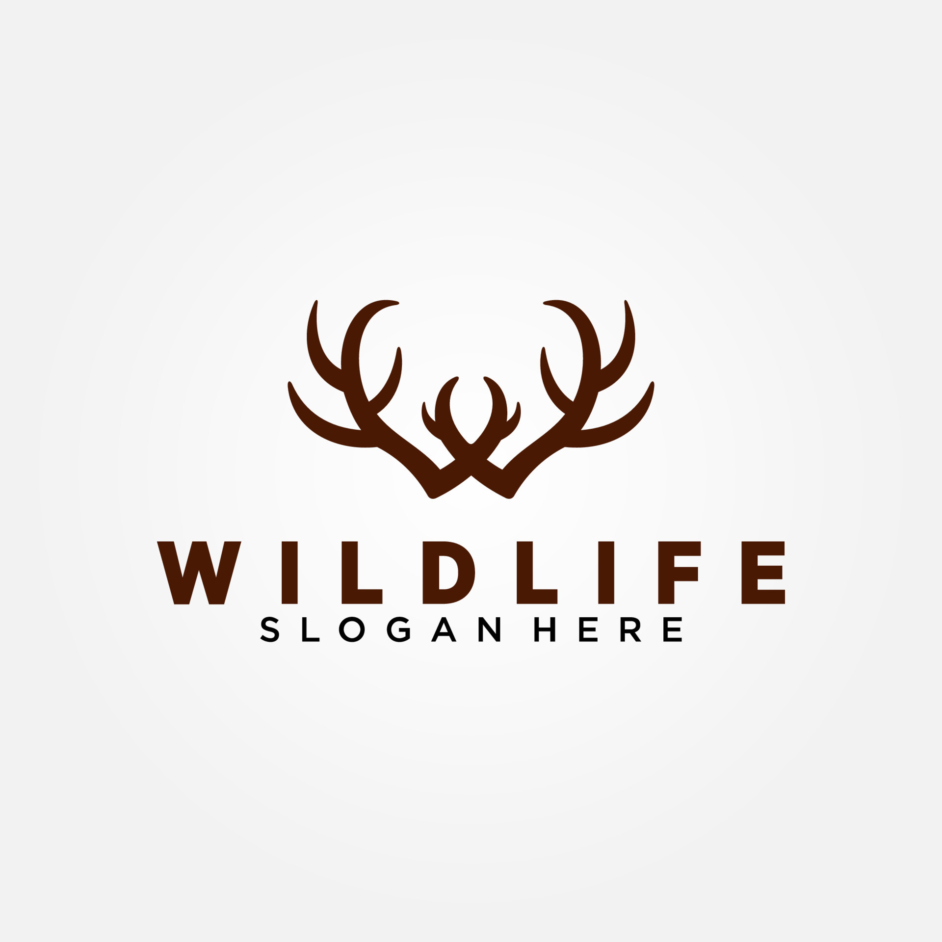 Wildlife Conservation Logo Vector Template Design. Vector Illustration