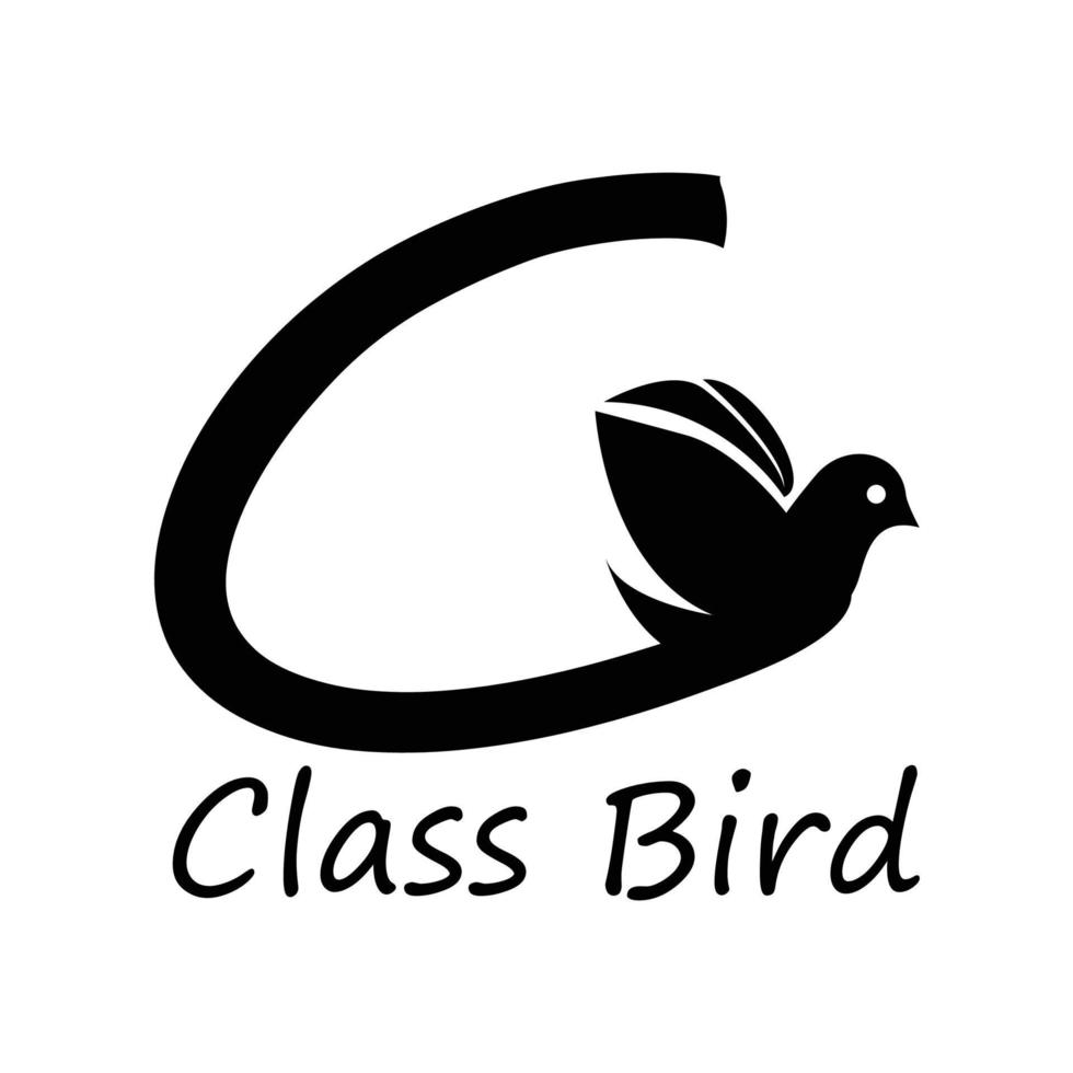 vector logo letter C and bird image, for logo and slogan vector