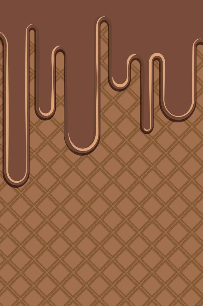 Waffle vertical vector background, vertical vector illustration