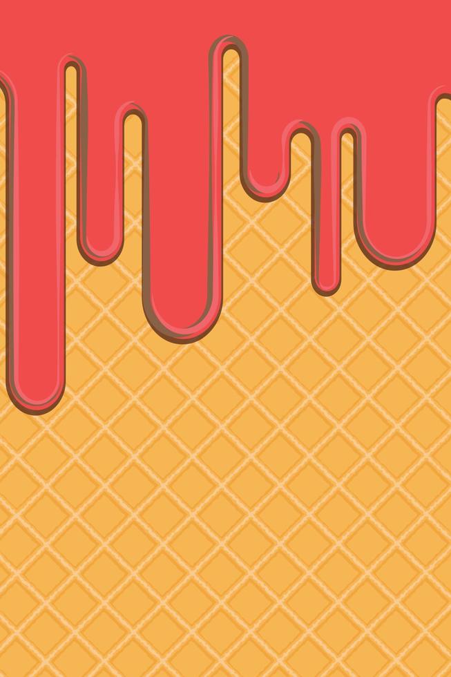 Waffle vertical vector background, vertical vector illustration