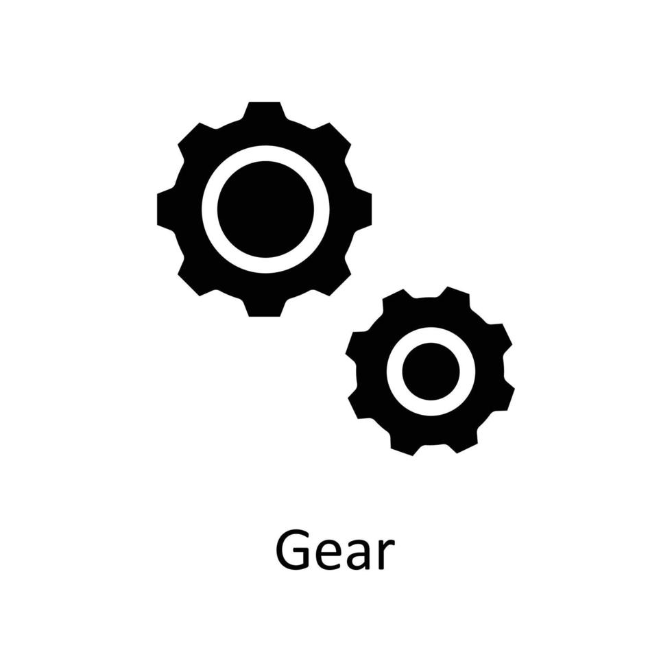 Gear Vector Solid Icons. Simple stock illustration stock 21664414