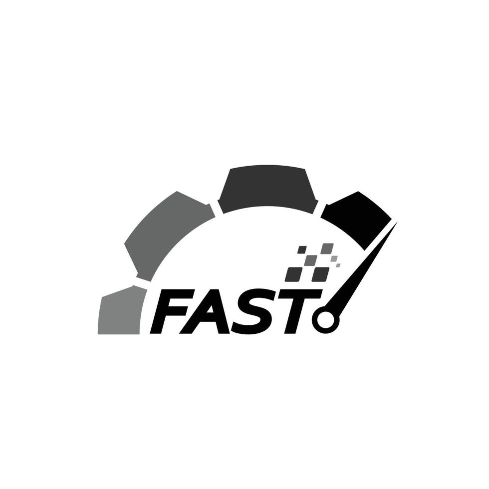 Speed, vector logo racing event, with the main elements of the modification speedometer