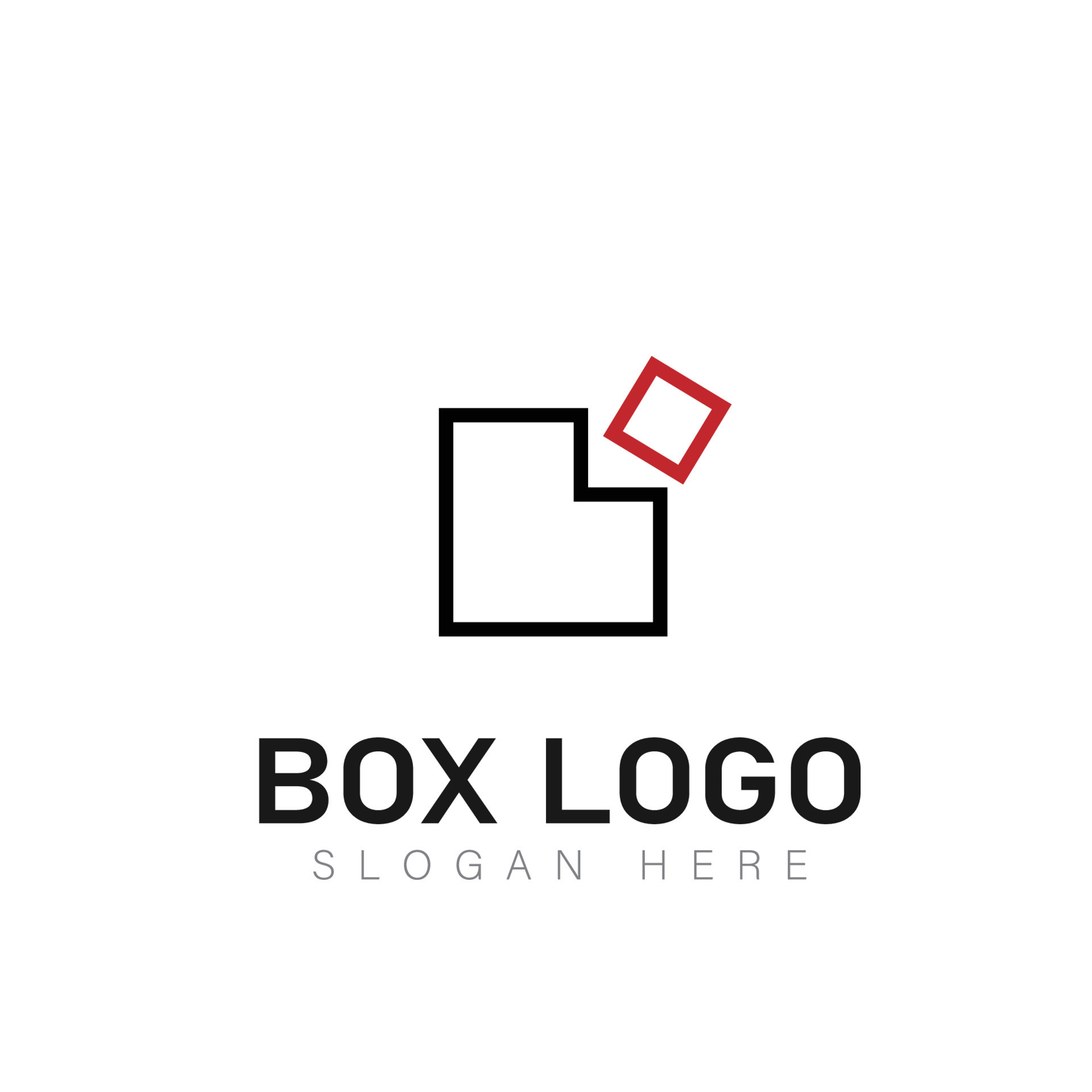 Box vector logotype. Box lettering logo. Cargo company box logo 21664663 Vector Art at Vecteezy