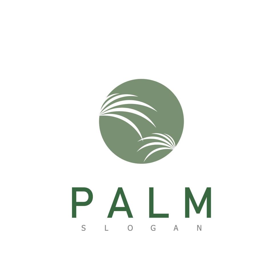 lujo palma logo modelo vector