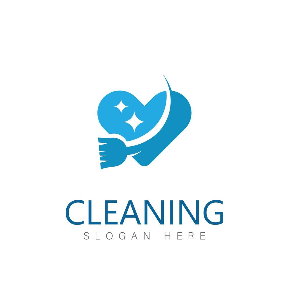 limpieza limpiar Servicio logo icono vector