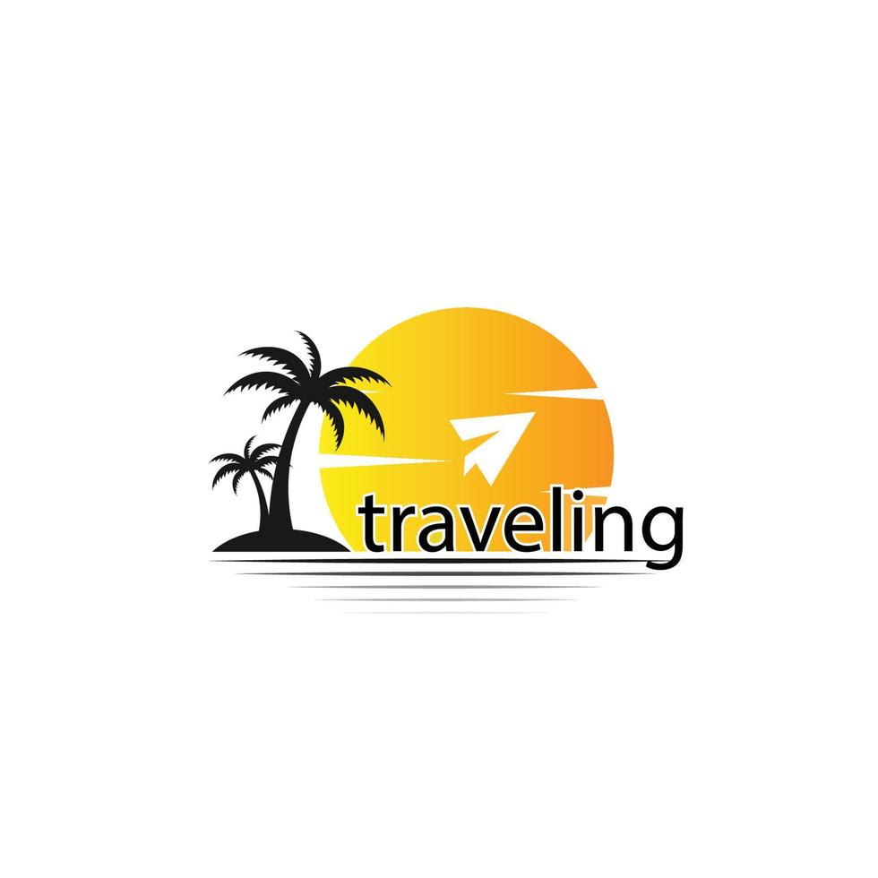 traveling vector travel logo design
