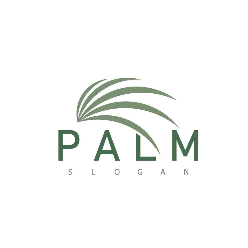 lujo palma logo modelo vector