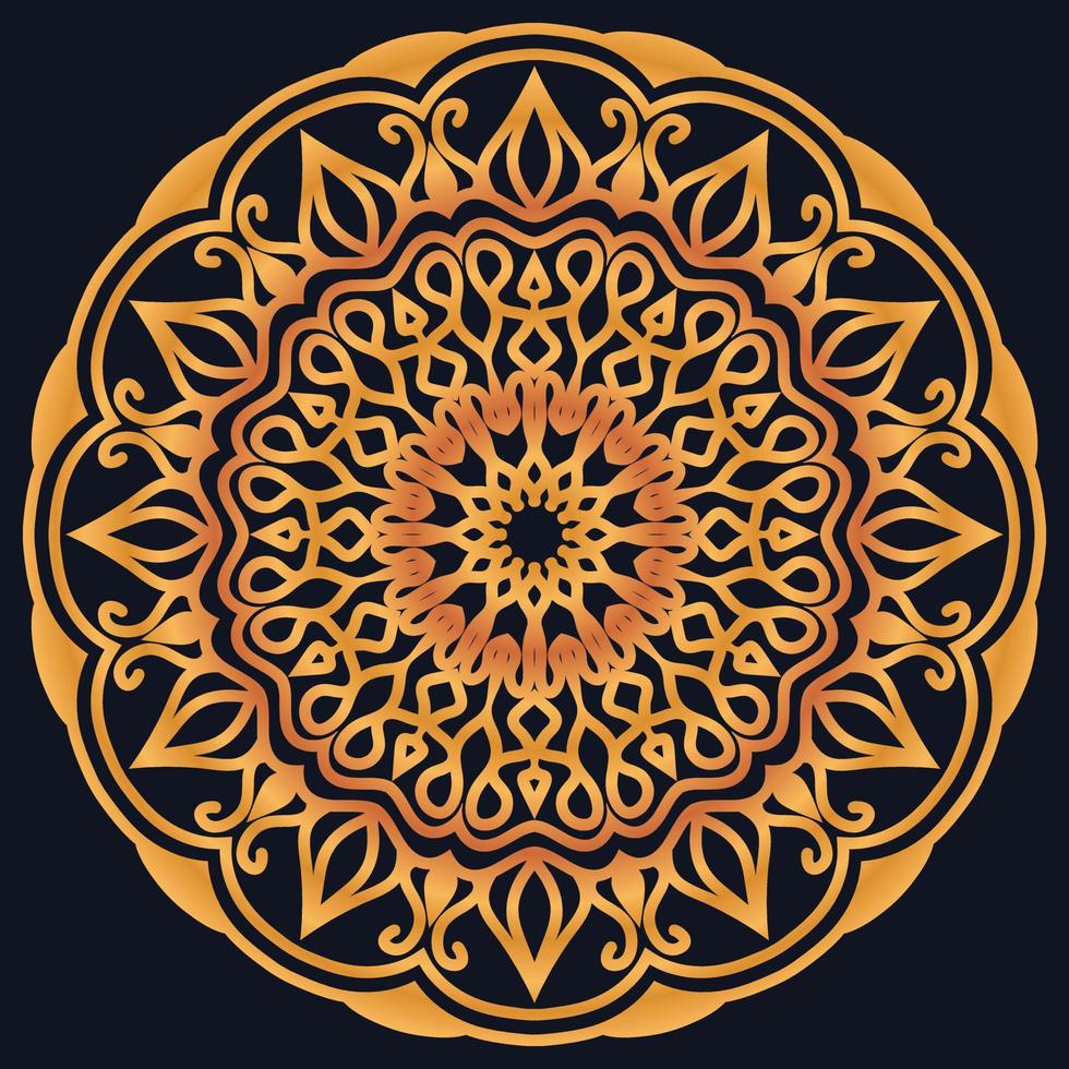 Decorative elements luxury ornament pattern gradient mandala design vector