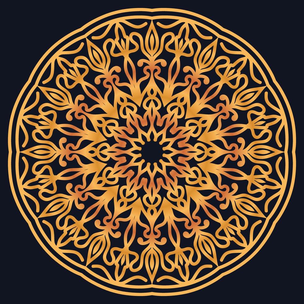 Decorative elements luxury ornament pattern gradient mandala design vector